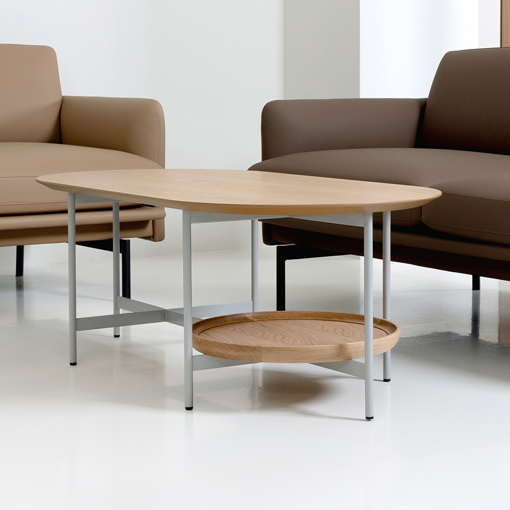 하이드 소파 테이블 1200X600 천연무늬목 거실 카페 디자인 인테리어 대기실