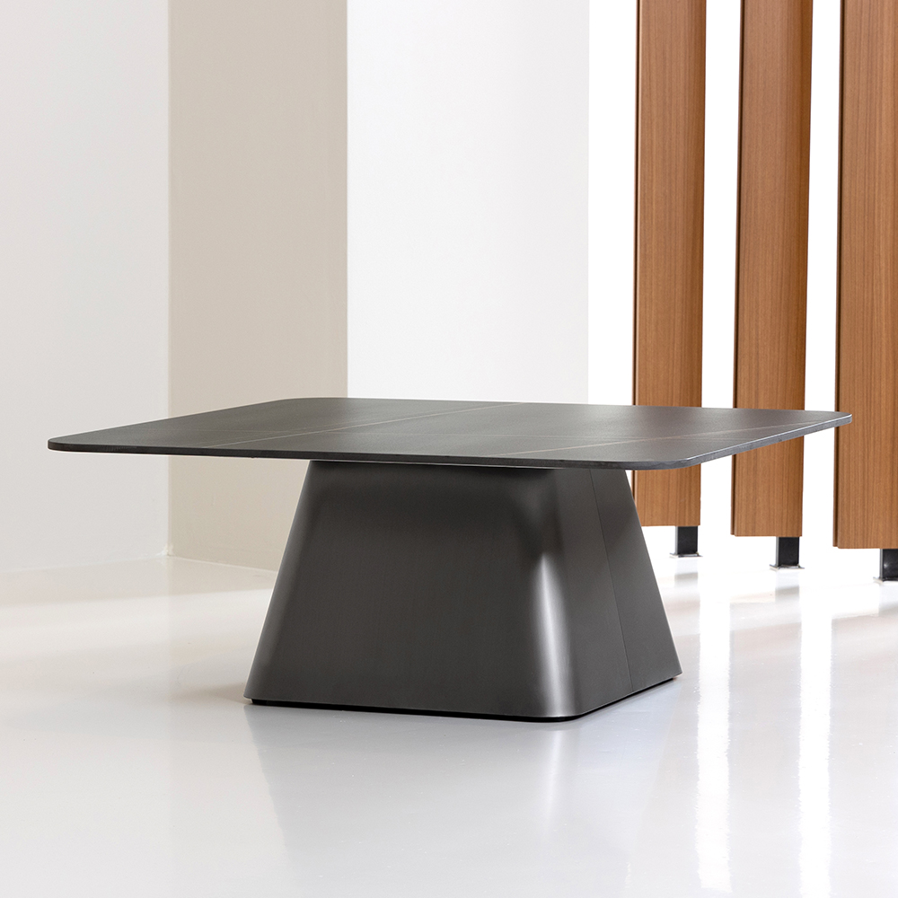 클리프 소파 테이블 900X900 블랙 세라믹 거실 카페 디자인 인테리어 대기실