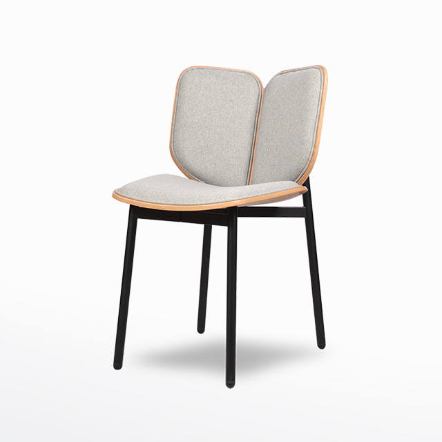 브리튼체어 스틸 플라이우드 카페 인테리어 디자인 식탁 의자