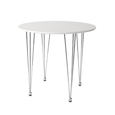 팝테이블 원형화이트 800 식탁 2인용 카페 라운드 디자인
